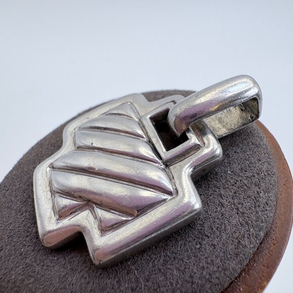 VTG Solid Sterling Silver 925 Textured Cross Pendant Size 1.25" Length - Picture 2 of 9